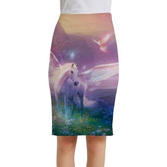 Jupe Droite Licorne Pour Femme - Licorne