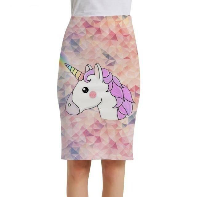 Jupe Droite Licorne Pour Femme - Licorne