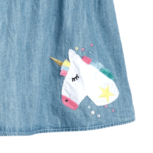 Jupe Jean Licorne Fille - Licorne