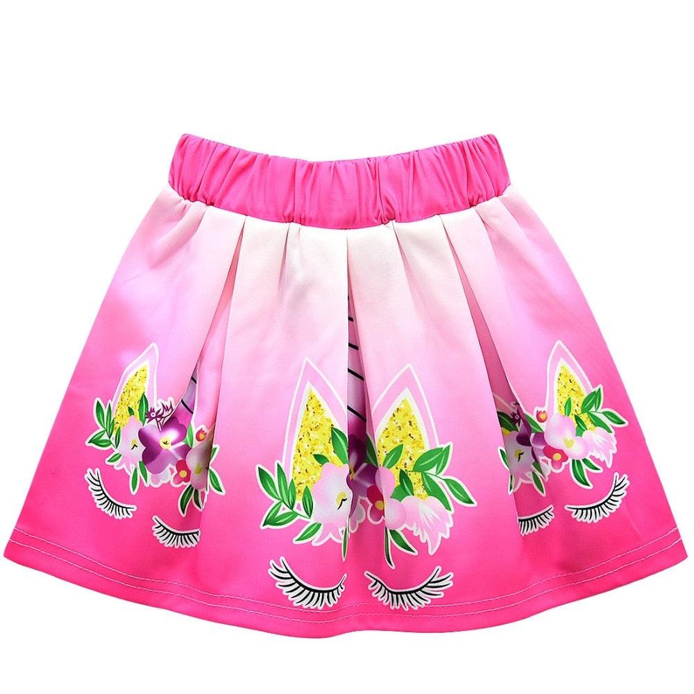 Jupe licorne rose fille 