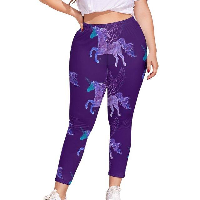 Legging femme ronde licorne 