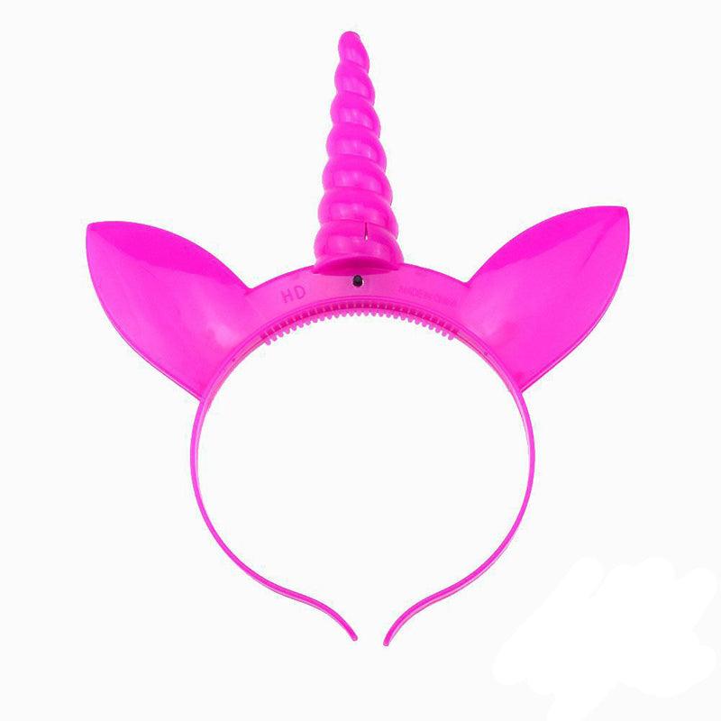 Lot de 12 serre-têtes licorne scintillante - Licorne