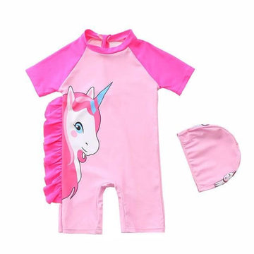 Maillot de bain combinaison licorne à franges - Licorne
