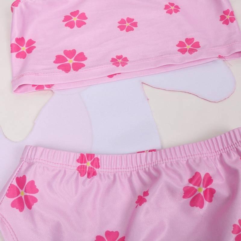 Maillot de bain découpé licorne fille