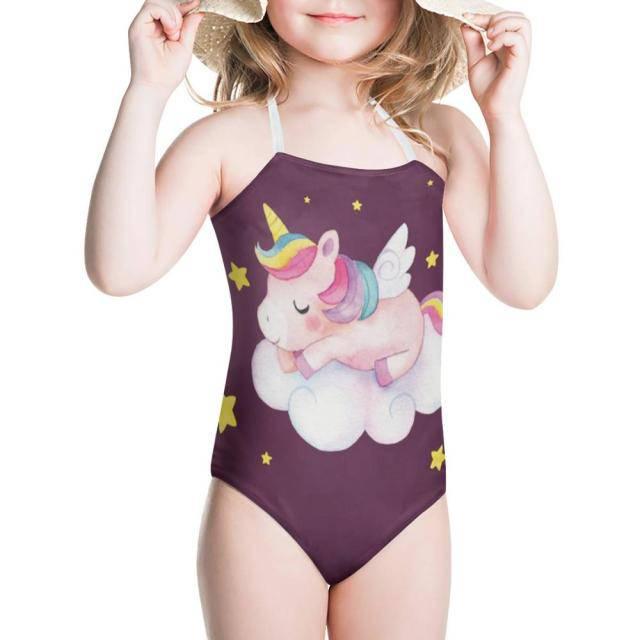 Maillot de bain enfant kawaï licorne - Une Licorne