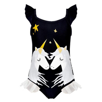 Maillot de bain fille licorne