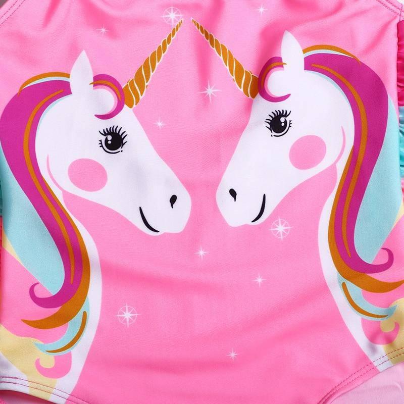 Maillot de bain licorne à franges