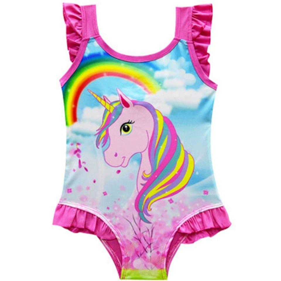 Maillot de bain licorne arc-en-ciel - Licorne