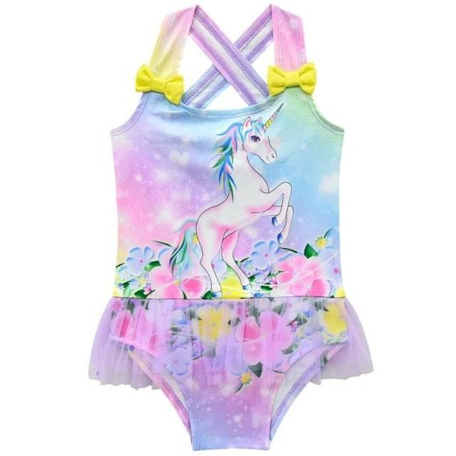 Maillot de bain licorne avec noeuds - Licorne