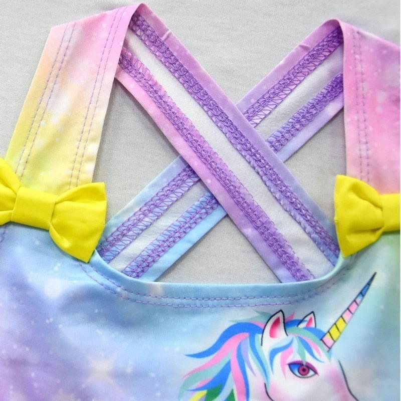 Maillot de bain licorne avec noeuds - Licorne