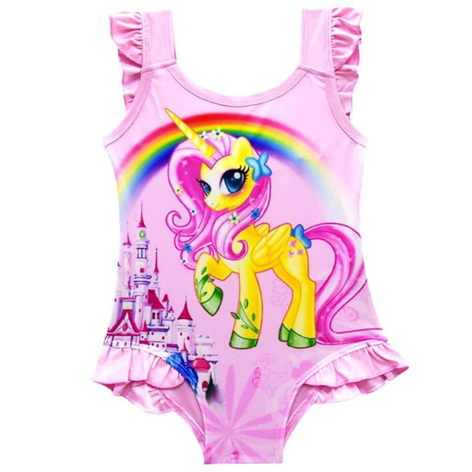 Maillot de bain licorne avec volants - Licorne