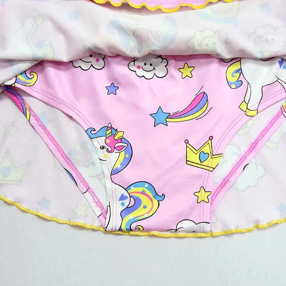 Maillot de bain licorne deux-pièces jupe - Licorne