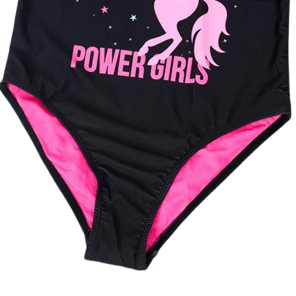 Maillot de bain licorne fillette noir - Licorne
