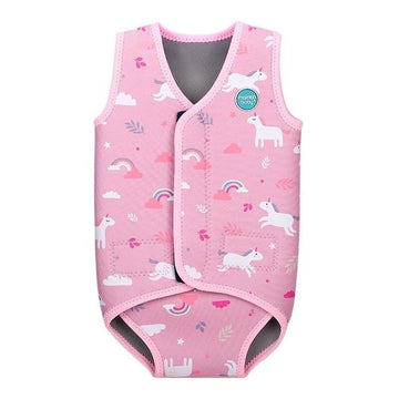 Maillot de bain licorne rose pour bébé