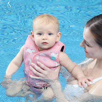Maillot de bain body licorne rose pour bébé