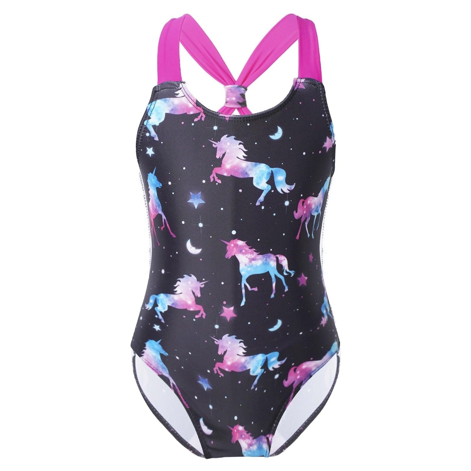 Maillot de bain licorne violet