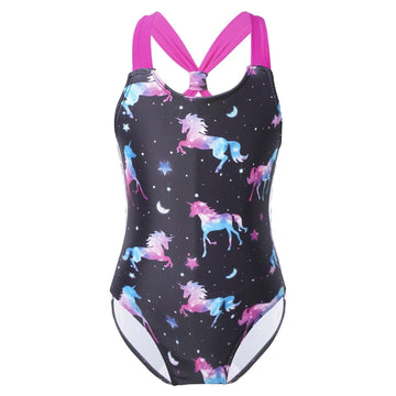 Maillot de bain licorne violet