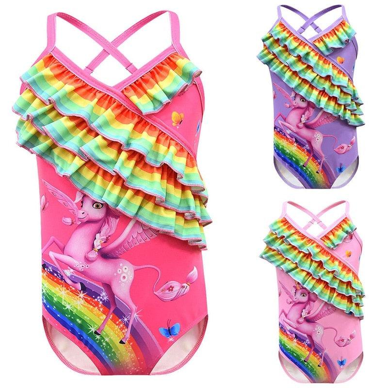 Maillot de bain licorne volants fantaisies - Licorne