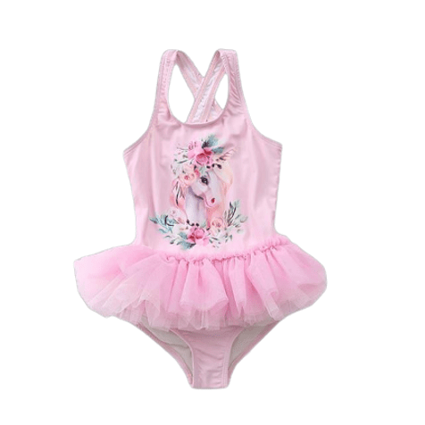 Maillot de bain une-pièce licorne à tutu - Licorne