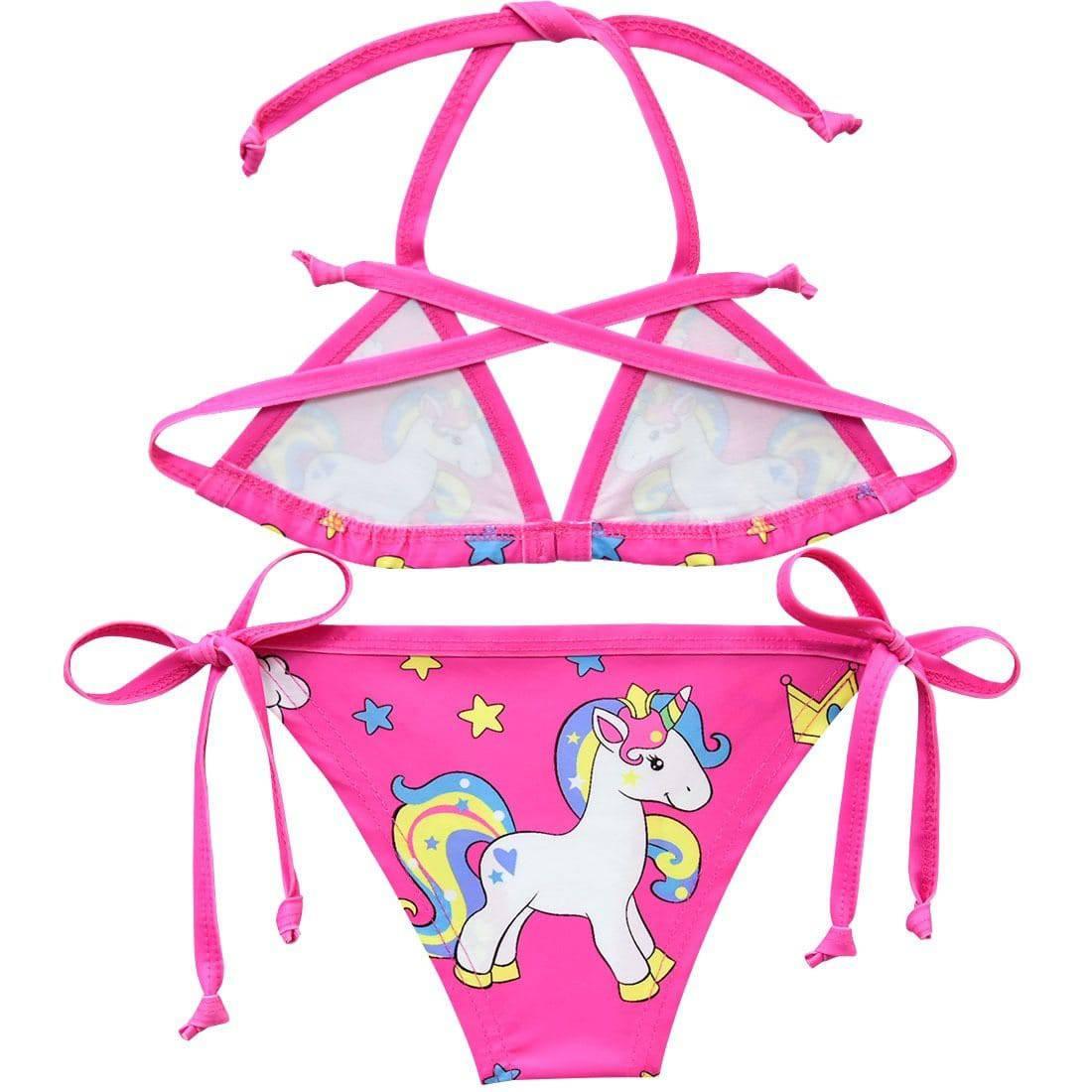 Maillot deux-pièces licorne