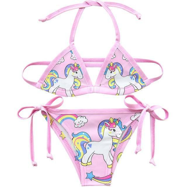 Maillot deux-pièces licorne