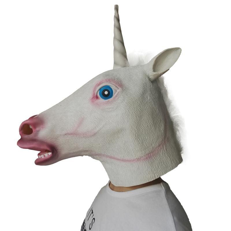 Masque licorne cheval blanc