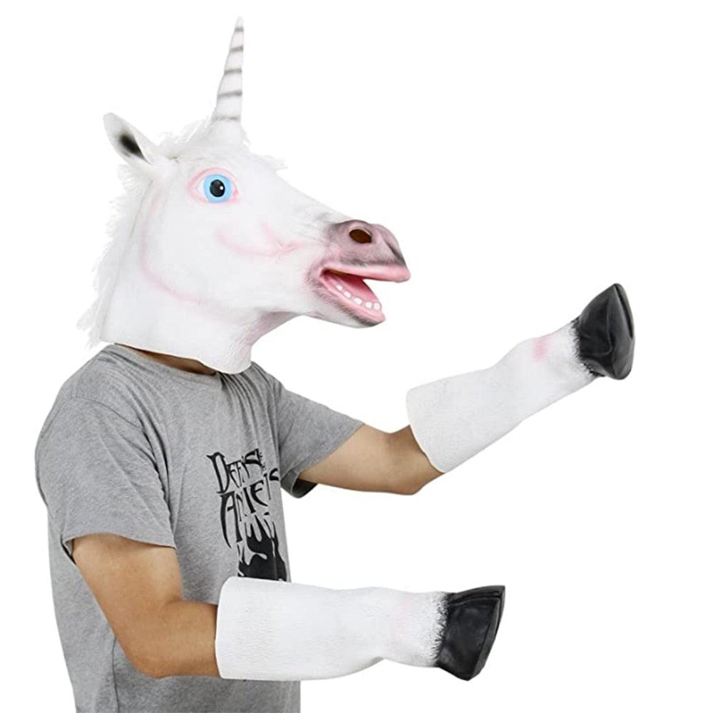 Masque licorne déguisement avec accessoire