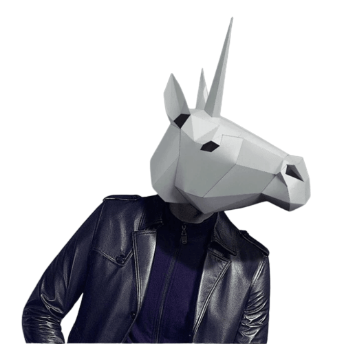 Masque licorne en 3D à fabriquer