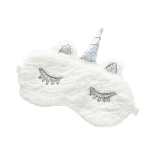 Masque Licorne<br> Peluche Blanc - Une Licorne