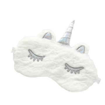Masque Licorne<br> Peluche Blanc - Une Licorne