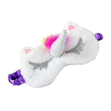Masque Licorne<br> Peluche pour les Yeux - Une Licorne
