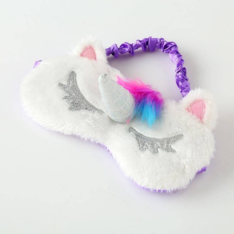 Masque Licorne<br> Peluche pour les Yeux - Une Licorne