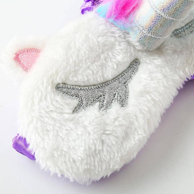 Masque Licorne<br> Peluche pour les Yeux - Une Licorne