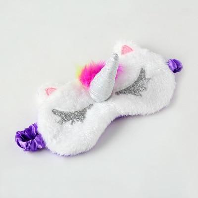 Masque Licorne<br> Peluche pour les Yeux - Une Licorne
