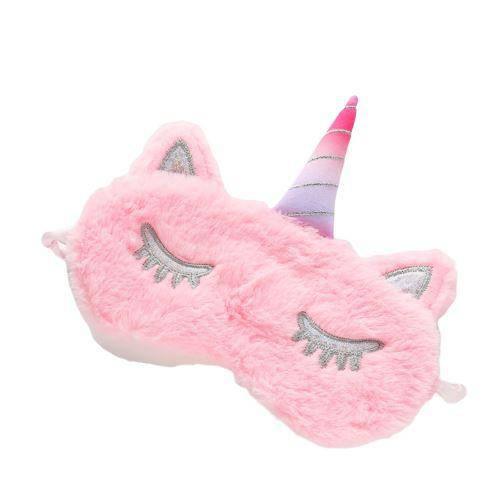 Masque Licorne<br> Peluche Rose - Une Licorne