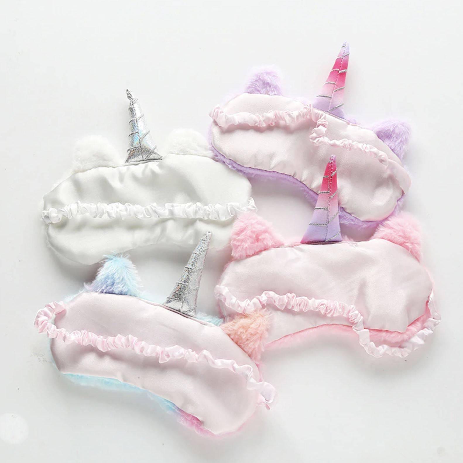 Masque Licorne<br> Peluche Rose - Une Licorne