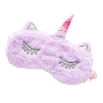 Masque Licorne<br> Peluche Violet - Une Licorne