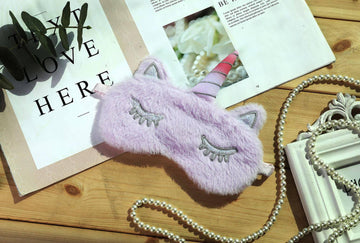Masque Licorne<br> Peluche Violet - Une Licorne