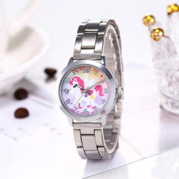 Montre Acier Inoxydable Motif Licorne-Une-Licorne