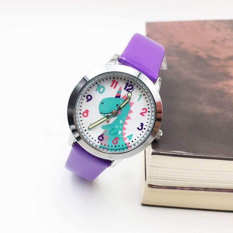 Montre Licorne Aiguilles lumineuses Violet
