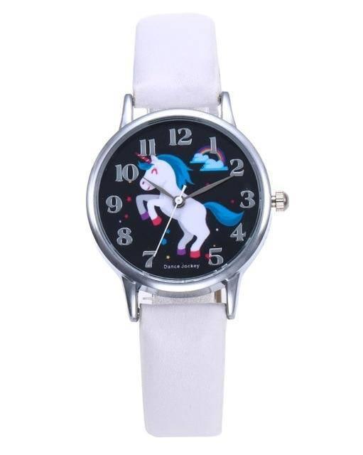 Montre Licorne Fond Noir - Une Licorne