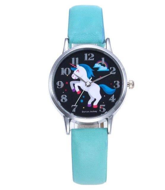 Montre Licorne Fond Noir - Une Licorne