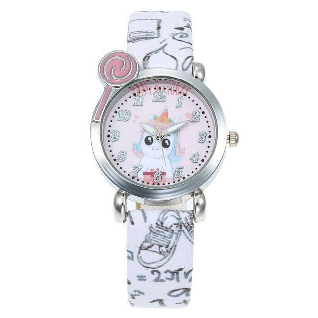 Montre Pour Enfant Licorne blanc
