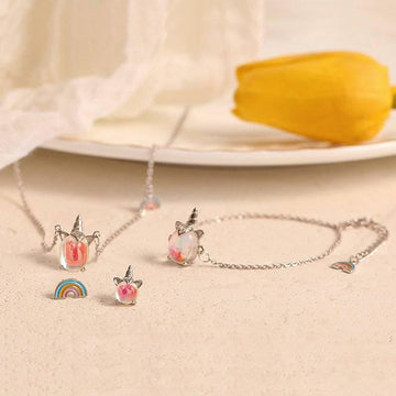 Parure de Bijoux Licorne Arc-en-ciel - Licorne