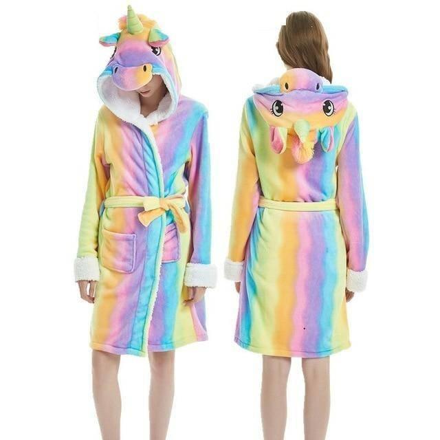 Peignoir Éponge Femme Licorne - Une Licorne