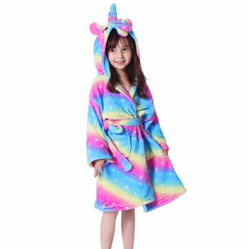 Peignoir Polaire Licorne Enfant - Une Licorne