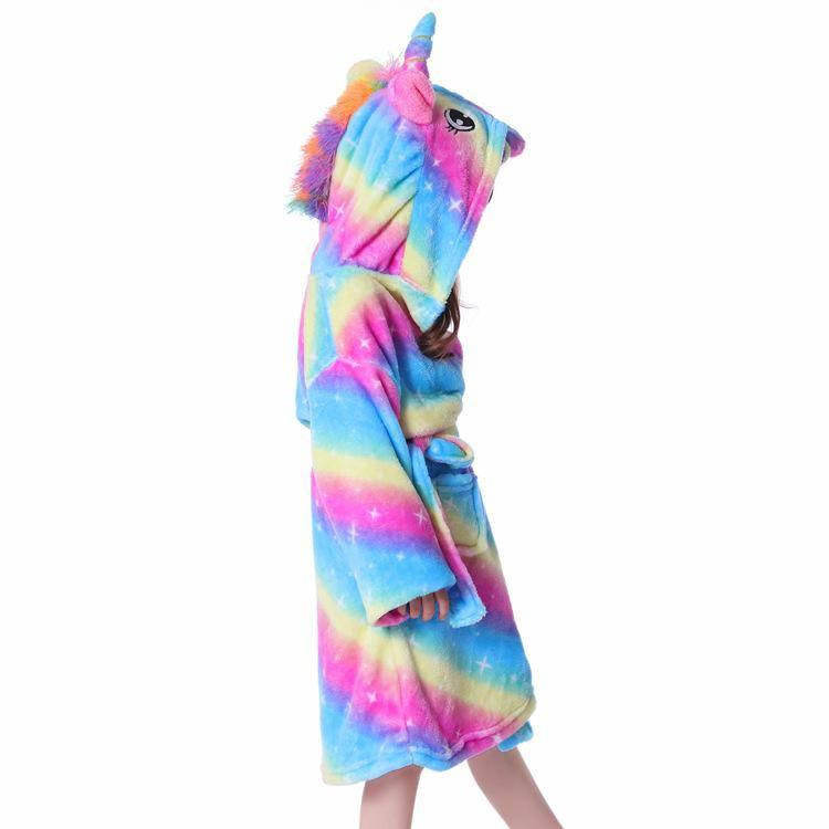 Peignoir Polaire Licorne Enfant - Une Licorne