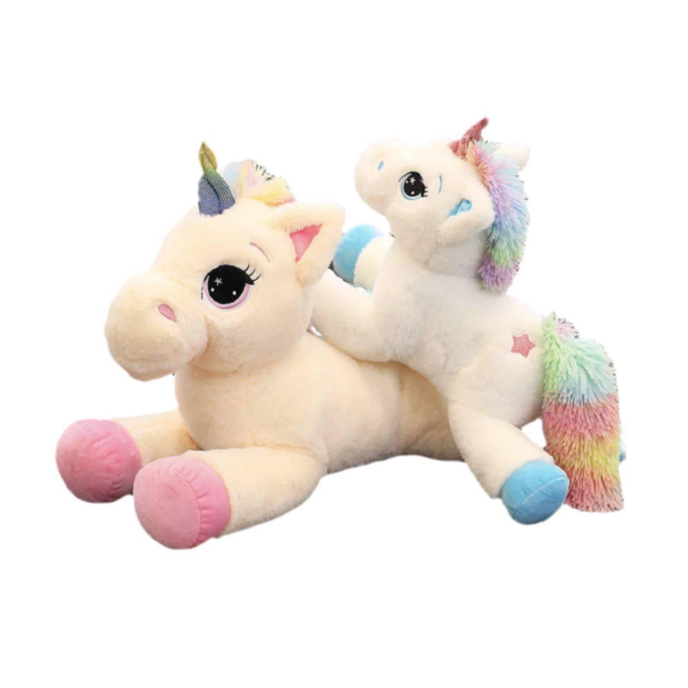 Peluche Licorne<br> Arc-en-ciel Kawaii - Une Licorne