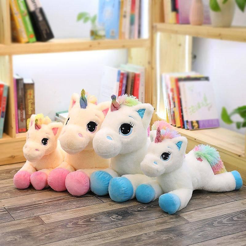 Peluche Licorne<br> Arc-en-ciel Kawaii - Une Licorne