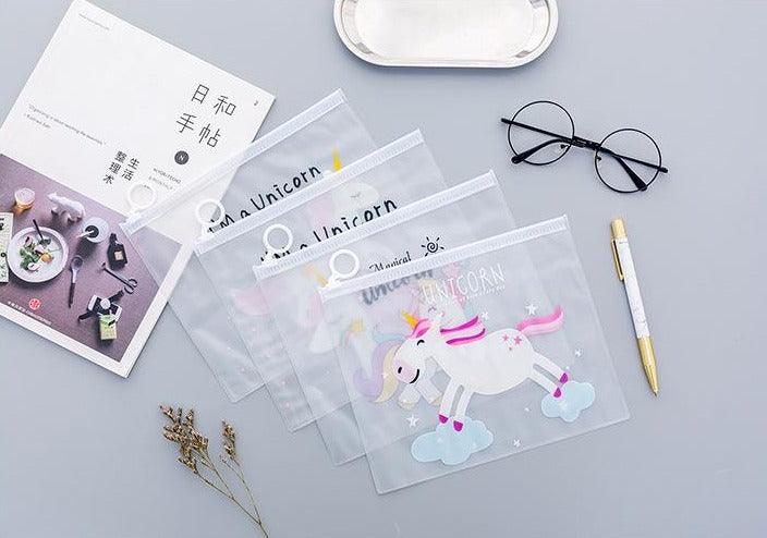 Pochette Licorne Transparente - Une Licorne